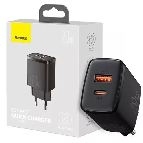 شارژر دیواری 20 وات بیسوس مدل Palm Fast Charger 20W