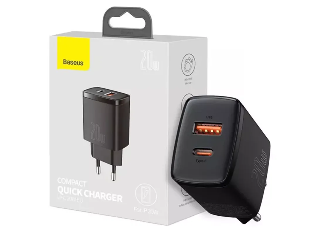 شارژر دیواری 20 وات بیسوس مدل Palm Fast Charger 20W