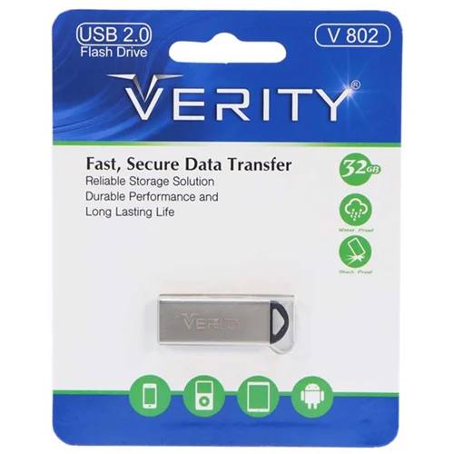 فلش مموری وریتی مدل Verity V802 ظرفیت 32 گیگایایت
