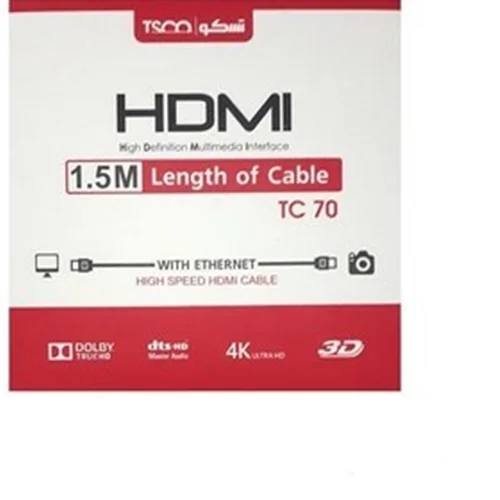 کابل HDMI تسکو TC 70 مدل 1.5 متری