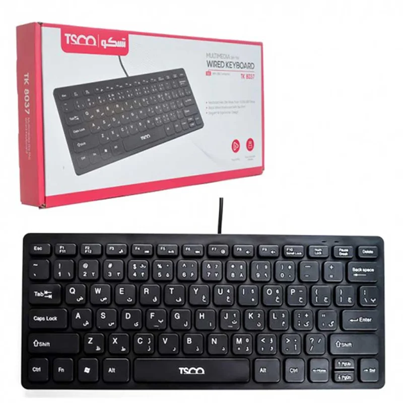 کیبورد تسکو مدل TK 8037مشکی