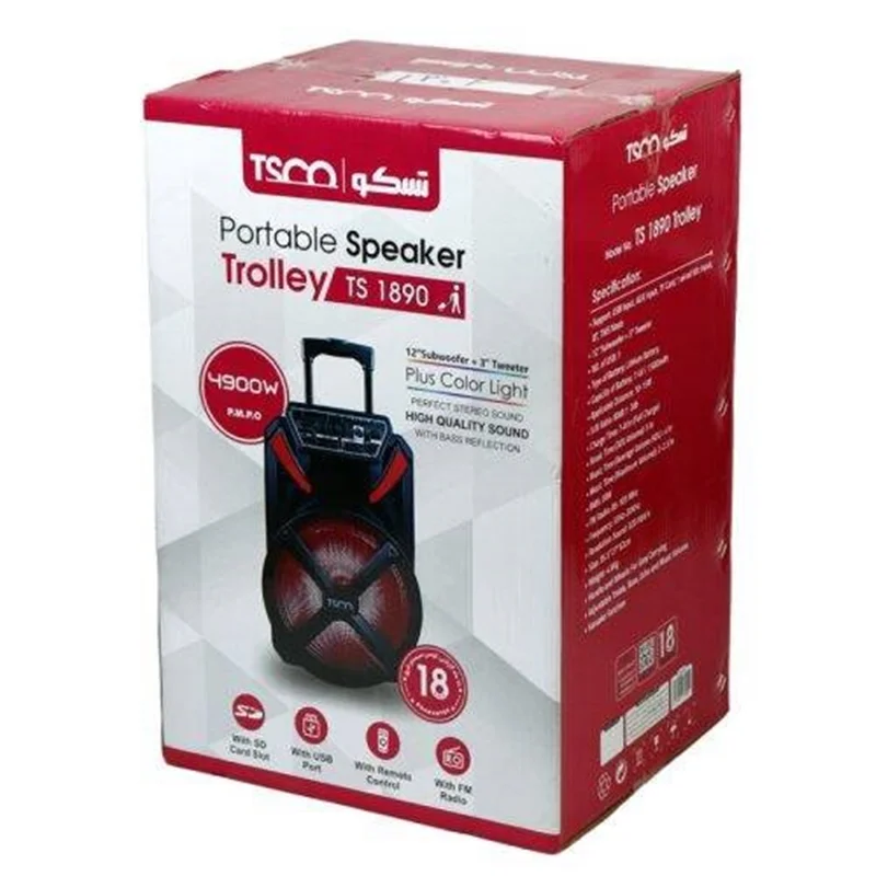 اسپیکر ترولی پرتابل تسکو مدل TS 1890