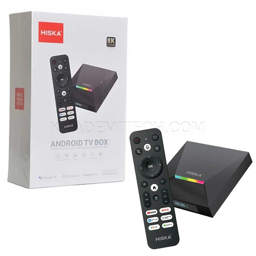 اندروید باکس هیسکا مدل A12 با حافظه ۱۶ گیگابایت و ریموت