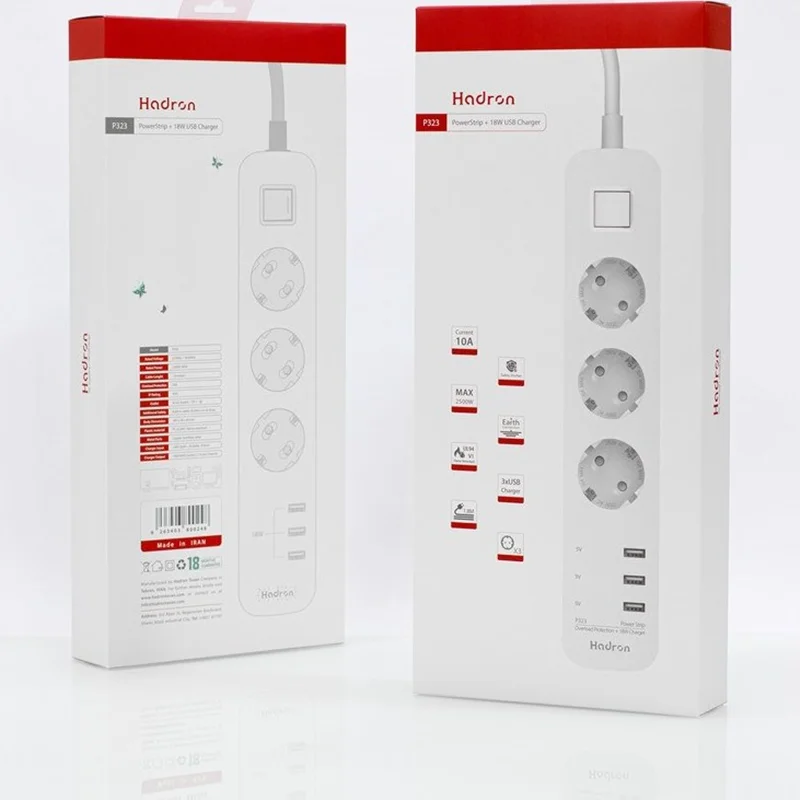 محافظ و چندراهی برق 10 آمپر هادرون مدل P323